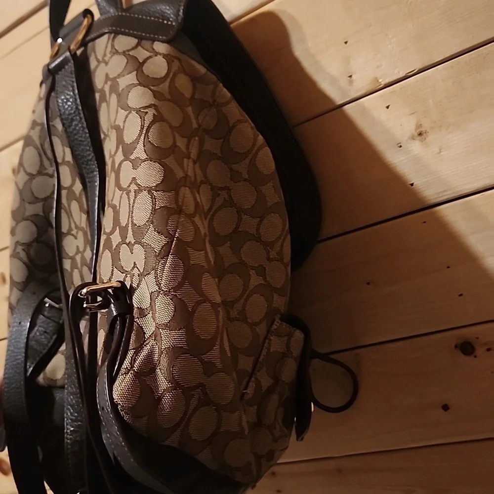 Coach Billie Backpack Signature Canvas Refined Leather - Picture 10 of 12